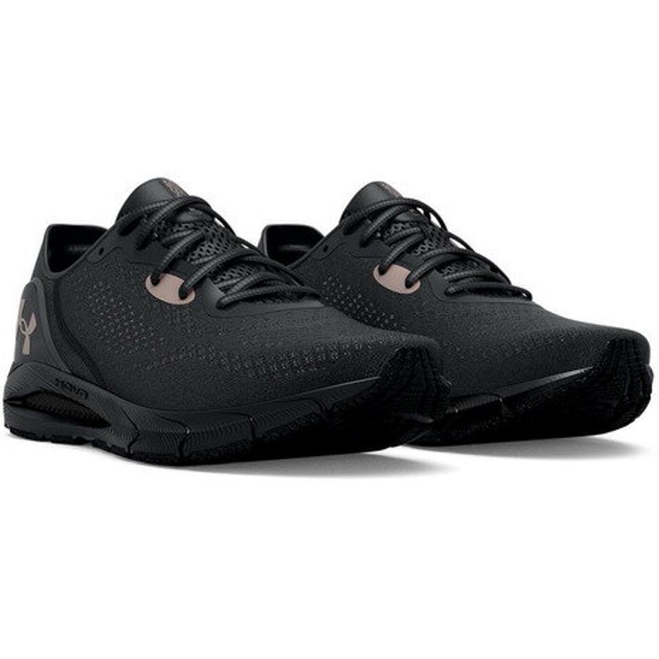 アンダーアーマー（UNDER ARMOUR）（レディース）ランニングシューズ レディース 黒 ホバー ソニック5 ブラック ピンク 3024906 スニーカー