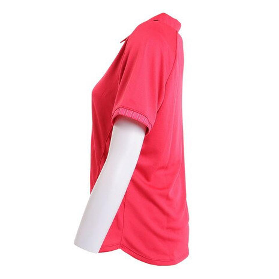 【5/25限定 エントリー&3点以上ご購入でP最大10倍】ウィッテム(HUITIEME) テニスウェア レディース ドライプラス ストライプ ポロシャツ HU19F03LS733155PNK (レディース)