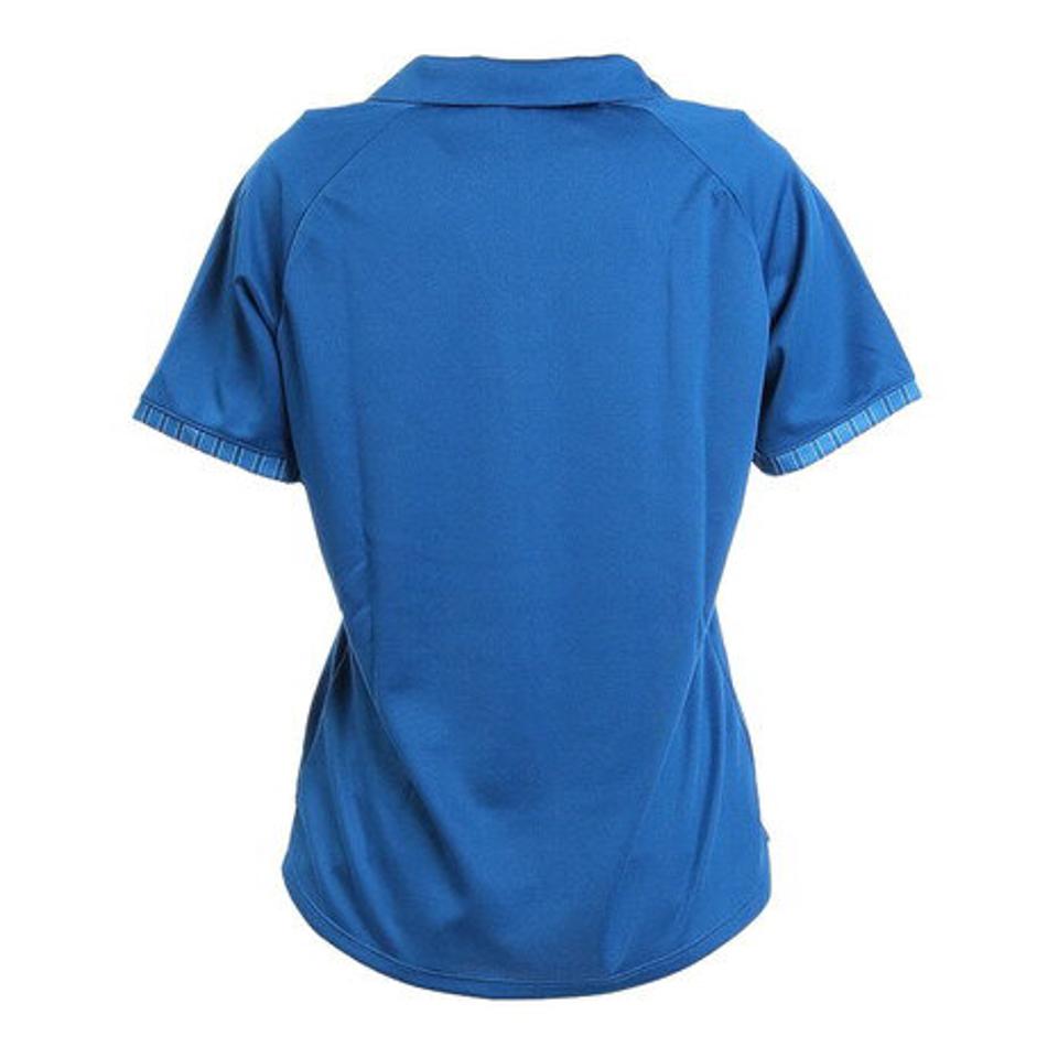 【5/25限定 エントリー&3点以上ご購入でP最大10倍】ウィッテム(HUITIEME) テニスウェア レディース ドライプラス ストライプ ポロシャツ HU19F03LS733155BLU (レディース)