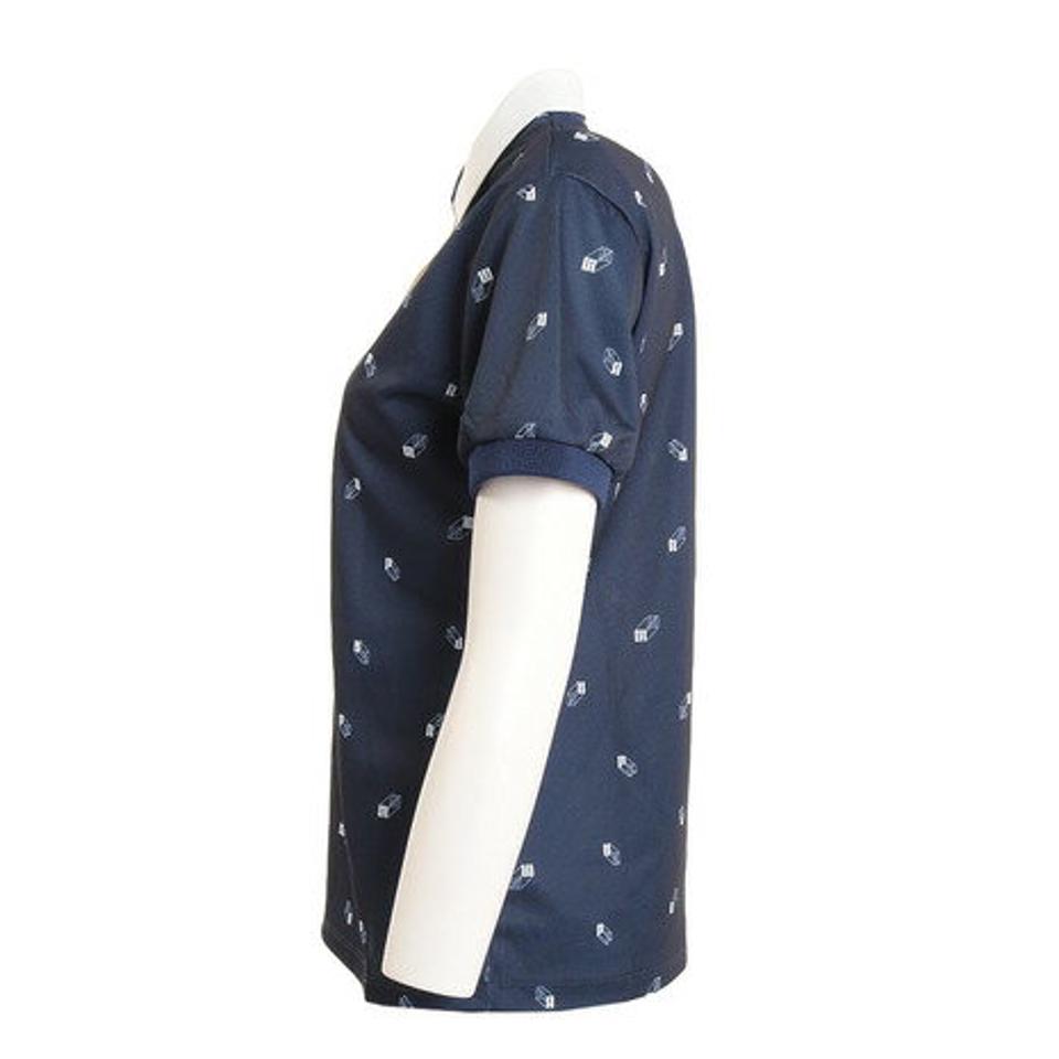 プーマ(PUMA) ゴルフウェア 吸汗速乾 ドライ 快適♪ 3Dロゴ AOP 半袖ポロシャツ 930561-02 (レディース)