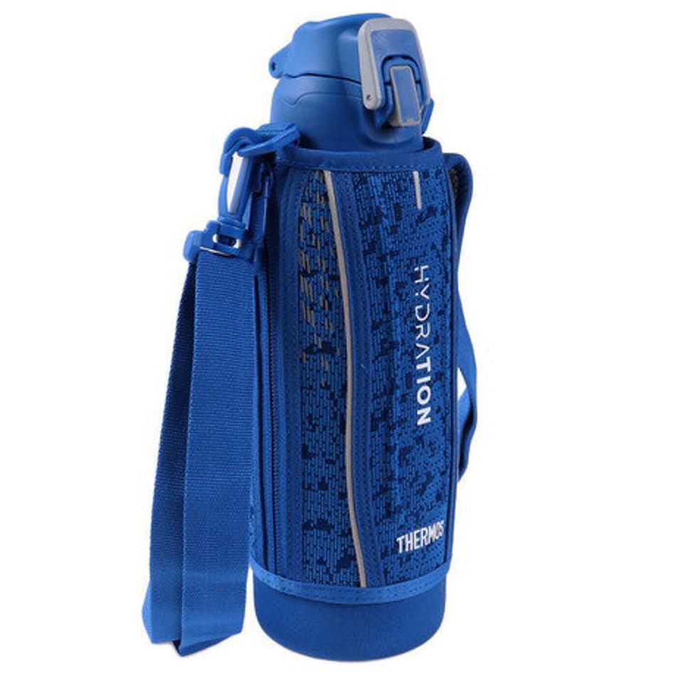 サーモス(THERMOS) 真空断熱スポーツボトル ブルーシルバー 1L FHT-1001F BLSL 水筒 アウトドア 保冷専用 カバー付き