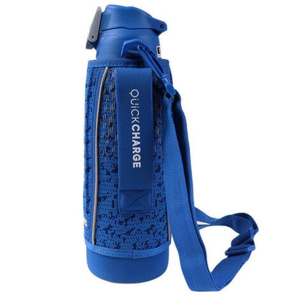 サーモス(THERMOS) 真空断熱スポーツボトル ブルーシルバー 1L FHT-1001F BLSL 水筒 アウトドア 保冷専用 カバー付き