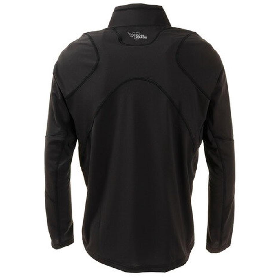POLEWARDS フュージョンドライ ハーフジップシャツ PW22JB01 BLK (メンズ)