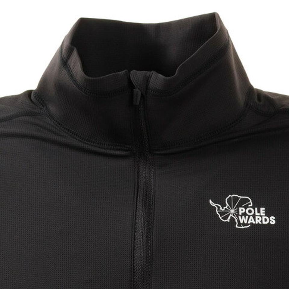 POLEWARDS フュージョンドライ ハーフジップシャツ PW22JB01 BLK (メンズ)
