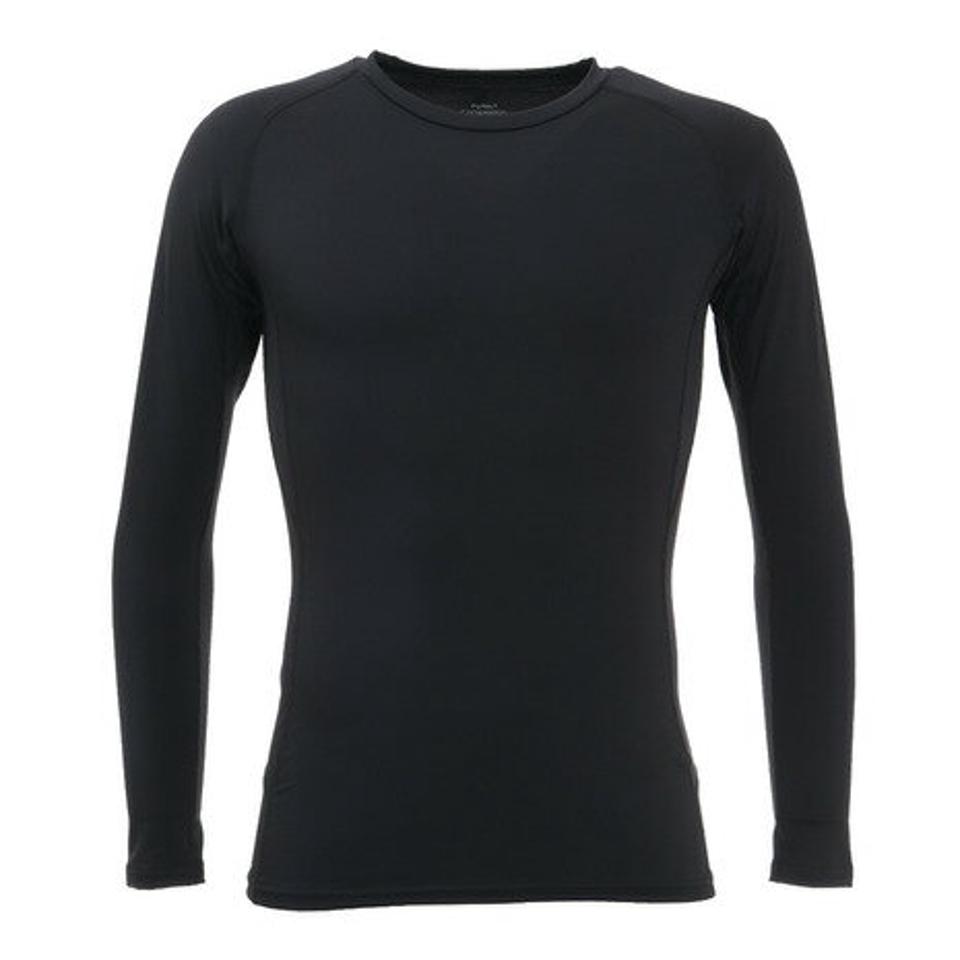 パフォーマンスギア(PG)(メンズ)テニスウェア ドライプラス 抗菌 ストレッチ丸首長袖シャツ 732PG1ES4986 BLK