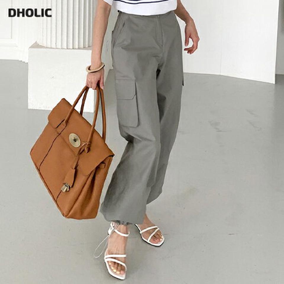 2WAYストリングパンツ・全2色・t72405 レディース 【pt】パンツ 2WAY ジョガーパンツ ラフ ワイド 単色 シンプル ストリング 体型カバー ゆったり 綿 コットン ロング丈 春 夏 韓スト カジュアル 韓国ファッション ハイホリHIHOLLI