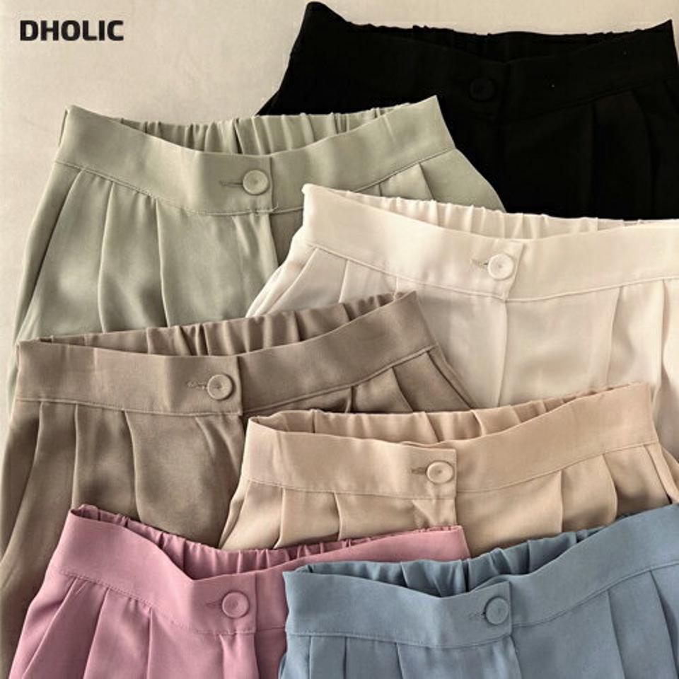 ツータックワイドスラックス・全7色・t00718 レディース 【pt】スラックス パンツ ズボン ロングパンツ カラーパンツ ワイドパンツ タック 単色 無地 シンプル ベーシック パステル 大人 きれいめ オフィスカジュアル 春 夏 秋 韓国ファッション