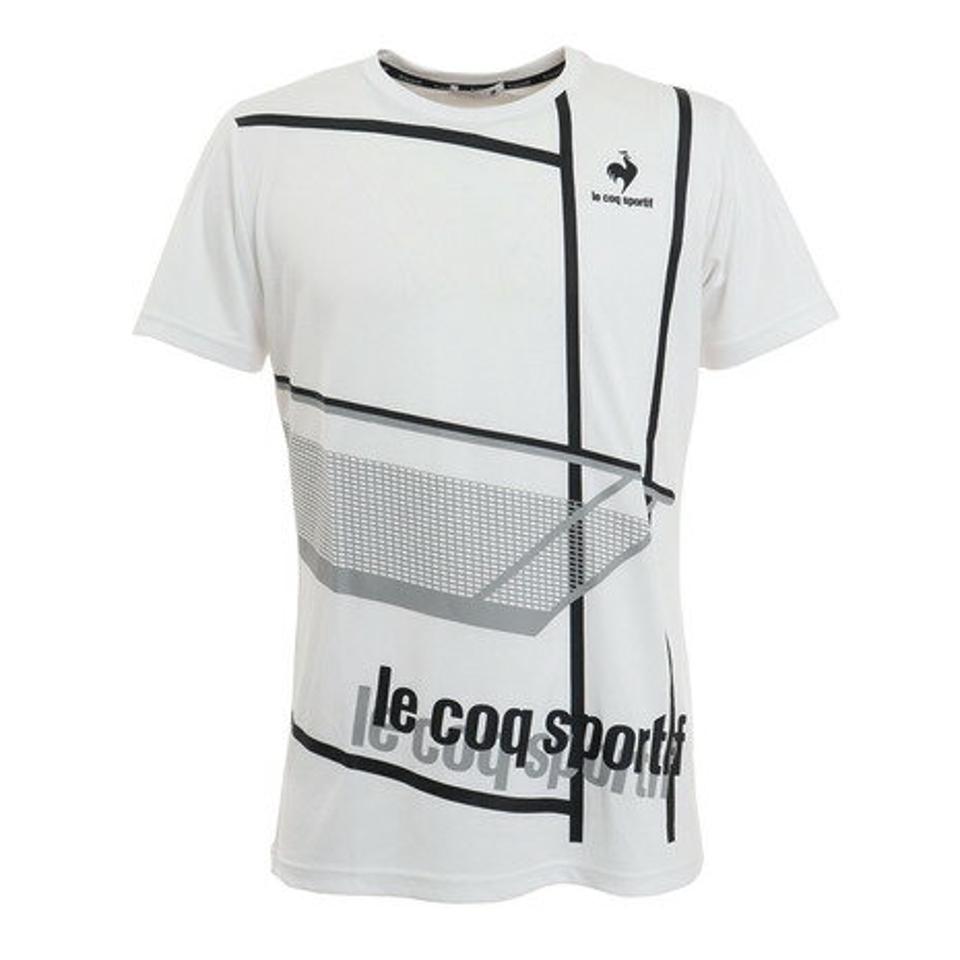 ルコック スポルティフ(Lecoq Sportif) テニスウェア プラクティスシャツ QTMTJA03 WHT (メンズ)