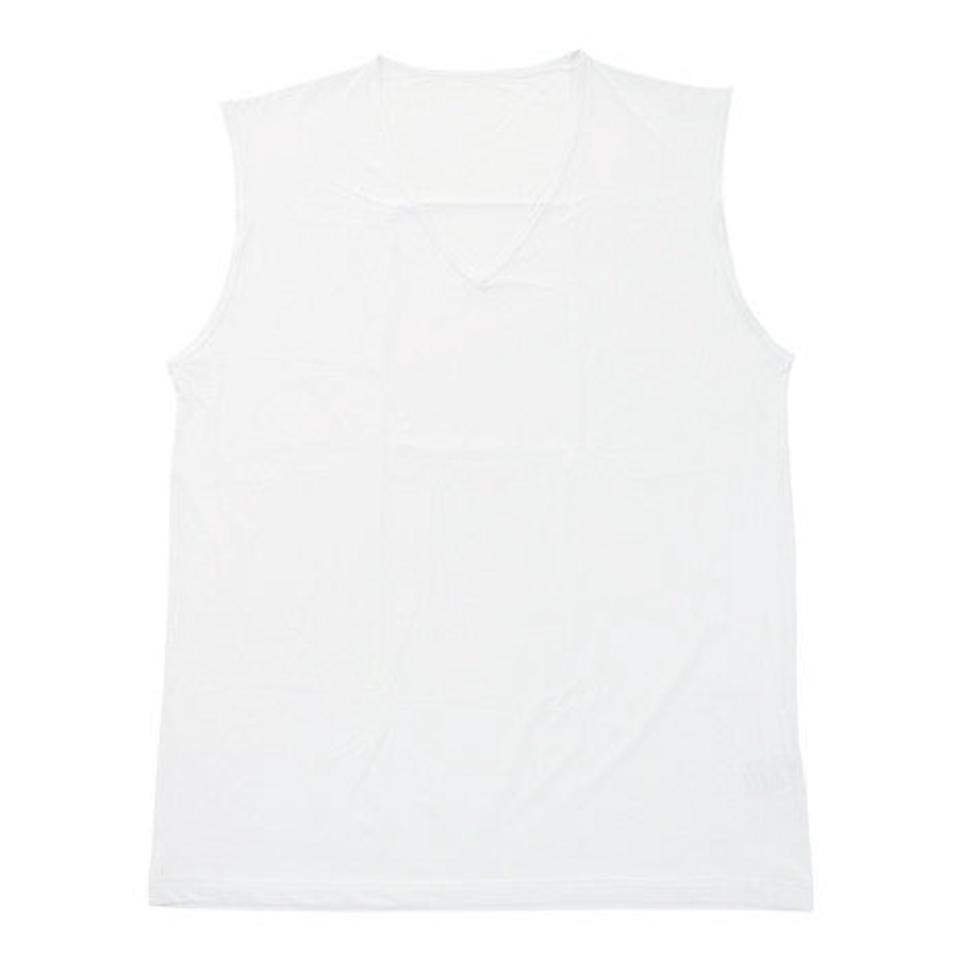 パフォーマンスギア(PG)(メンズ)ドライプラスクール ノースリーブVネックシャツ 891PA0GC6119WHT