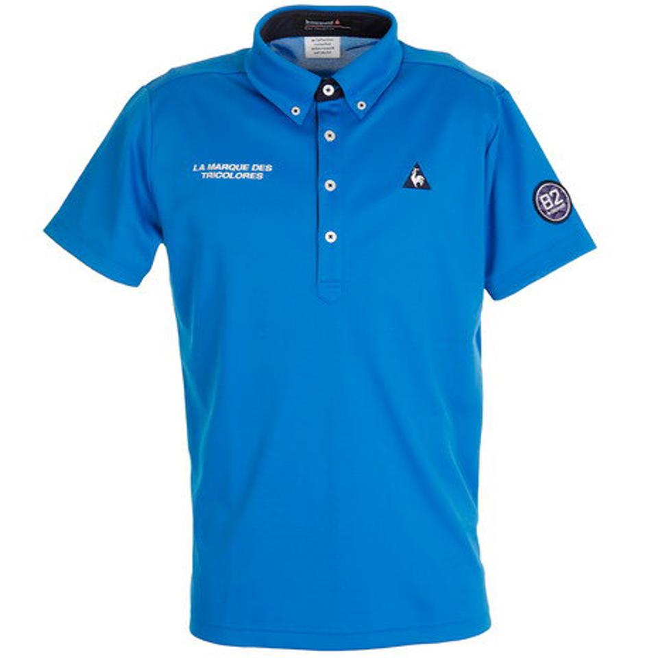 ルコック スポルティフ(Lecoq Sportif) ゴルフ ポロシャツ ボタンダウン半袖シャツ QGMPJA55XB-BL00 (メンズ)