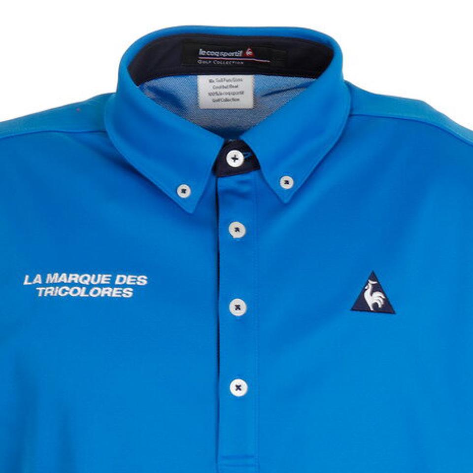 ルコック スポルティフ(Lecoq Sportif) ゴルフ ポロシャツ ボタンダウン半袖シャツ QGMPJA55XB-BL00 (メンズ)