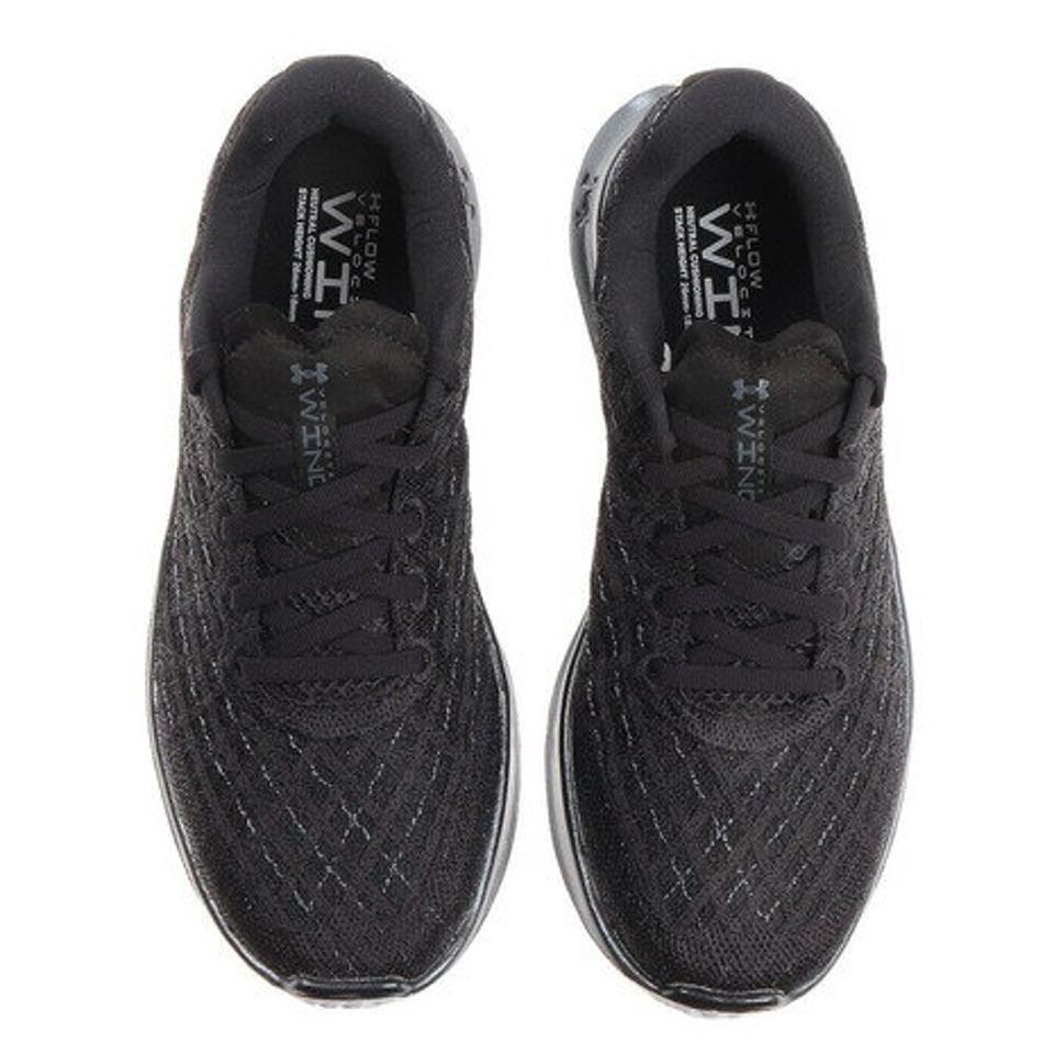 アンダーアーマー（UNDER ARMOUR） ランニングシューズ ジョギングシューズ フロー ベロシティ ウインド 3023561 004 BLK/BLK/HGY （レディース）