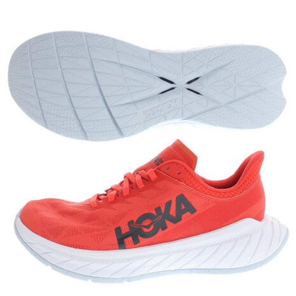 【10/10 24h限定エントリー＆対象4店舗買い回りで最大P10倍！】ホカ（HOKA） ランニングシューズ カーボンX2 CARBONX2 1113526-FWT レッドパック トレーニングシューズ 部活 マラソン （メンズ）