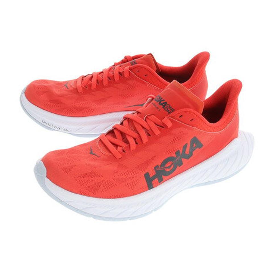 【10/10 24h限定エントリー＆対象4店舗買い回りで最大P10倍！】ホカ（HOKA） ランニングシューズ カーボンX2 CARBONX2 1113526-FWT レッドパック トレーニングシューズ 部活 マラソン （メンズ）