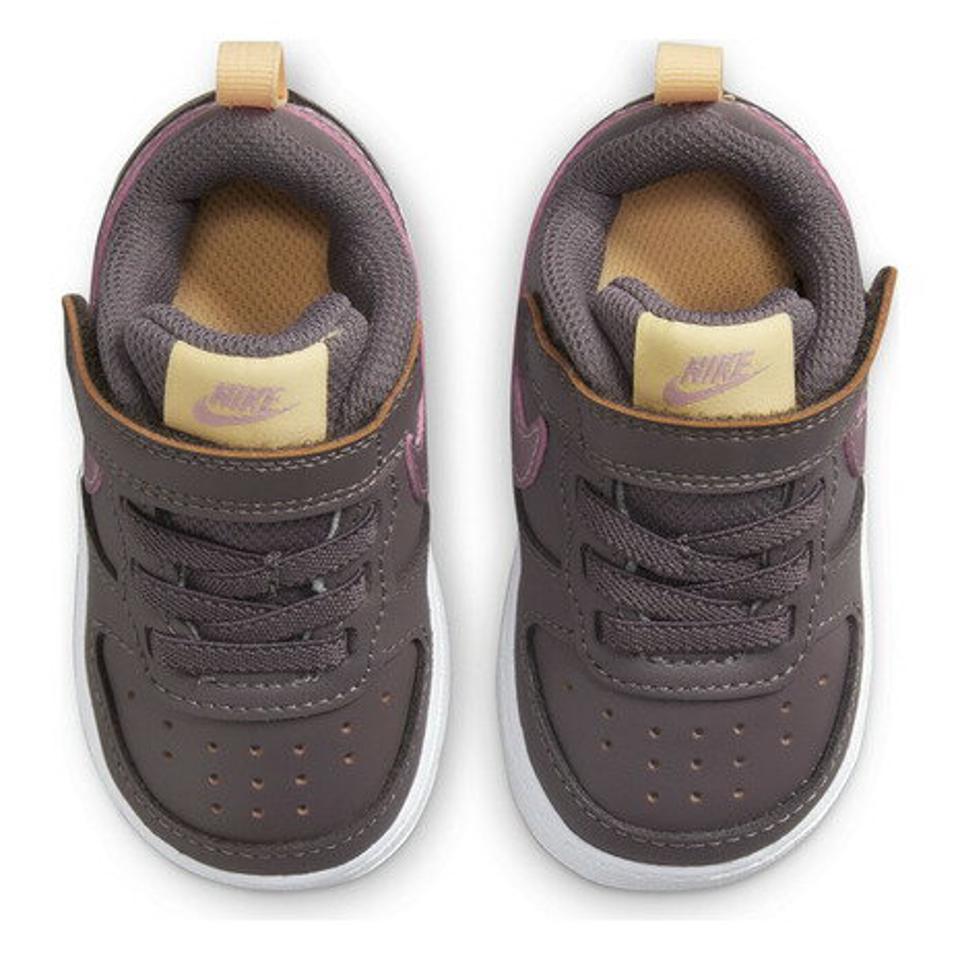 ナイキ（NIKE） コート バーロウ LOW 2 TDV ピンク ブラウン BQ5453-200 ベビー スニーカー スポーツシューズ 子供靴 運動 マジックテープ （キッズ）