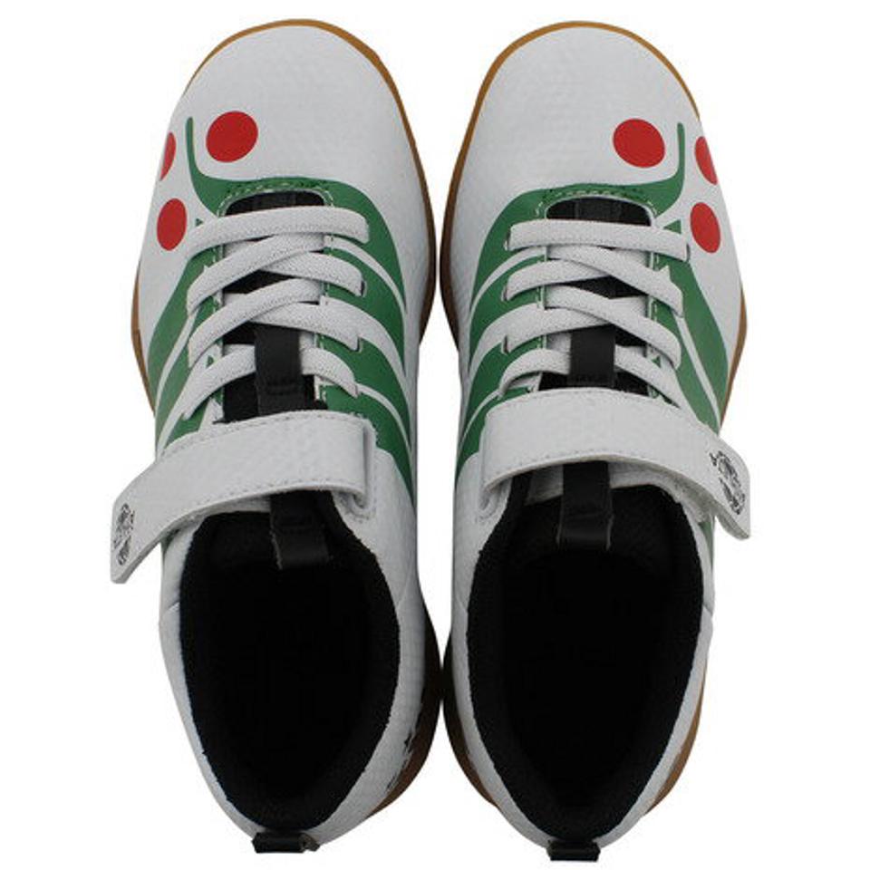 アスレタ（ATHLETA） ジュニアサッカーインドアトレーニングシューズ XE-279J WHT ベルクロ サッカーシューズ 室内 屋内 （キッズ）