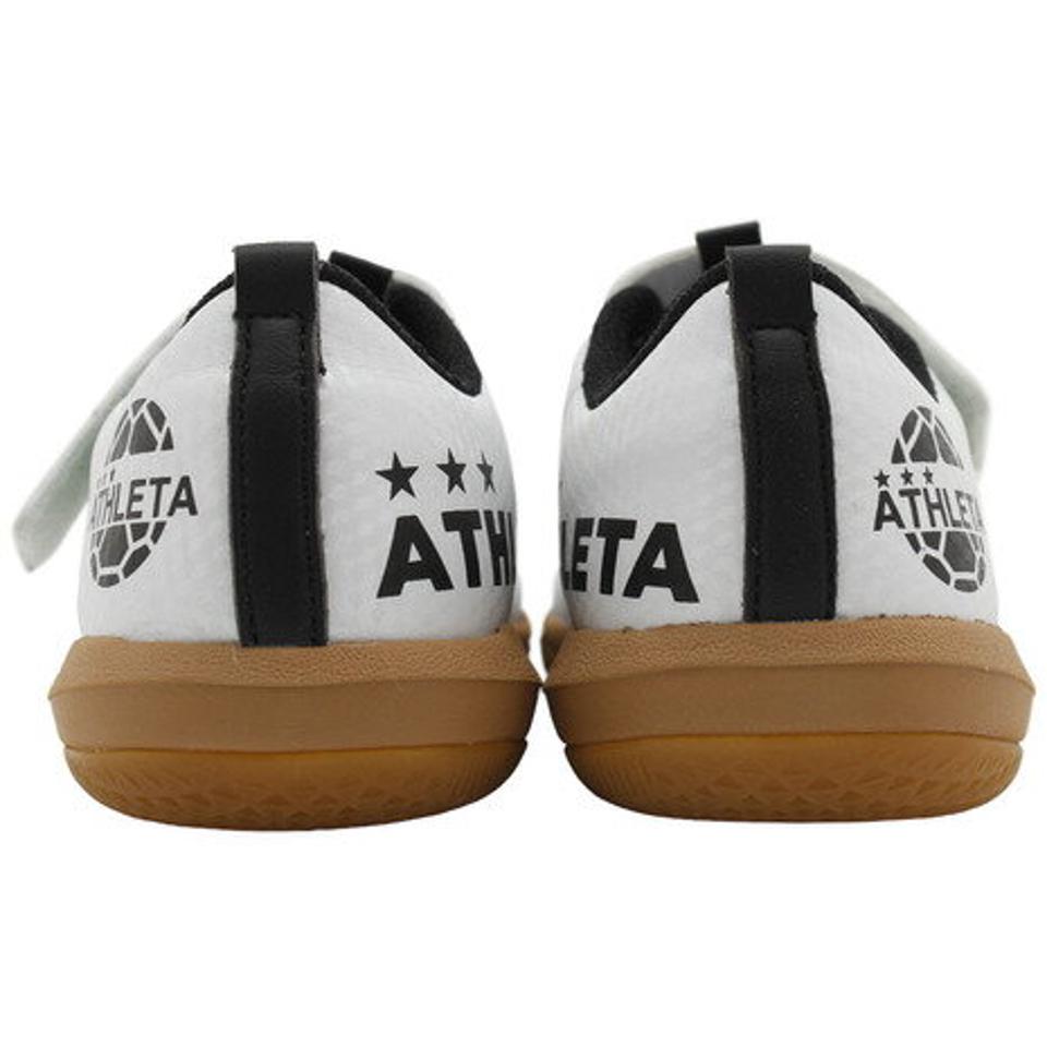 アスレタ（ATHLETA） ジュニアサッカーインドアトレーニングシューズ XE-279J WHT ベルクロ サッカーシューズ 室内 屋内 （キッズ）