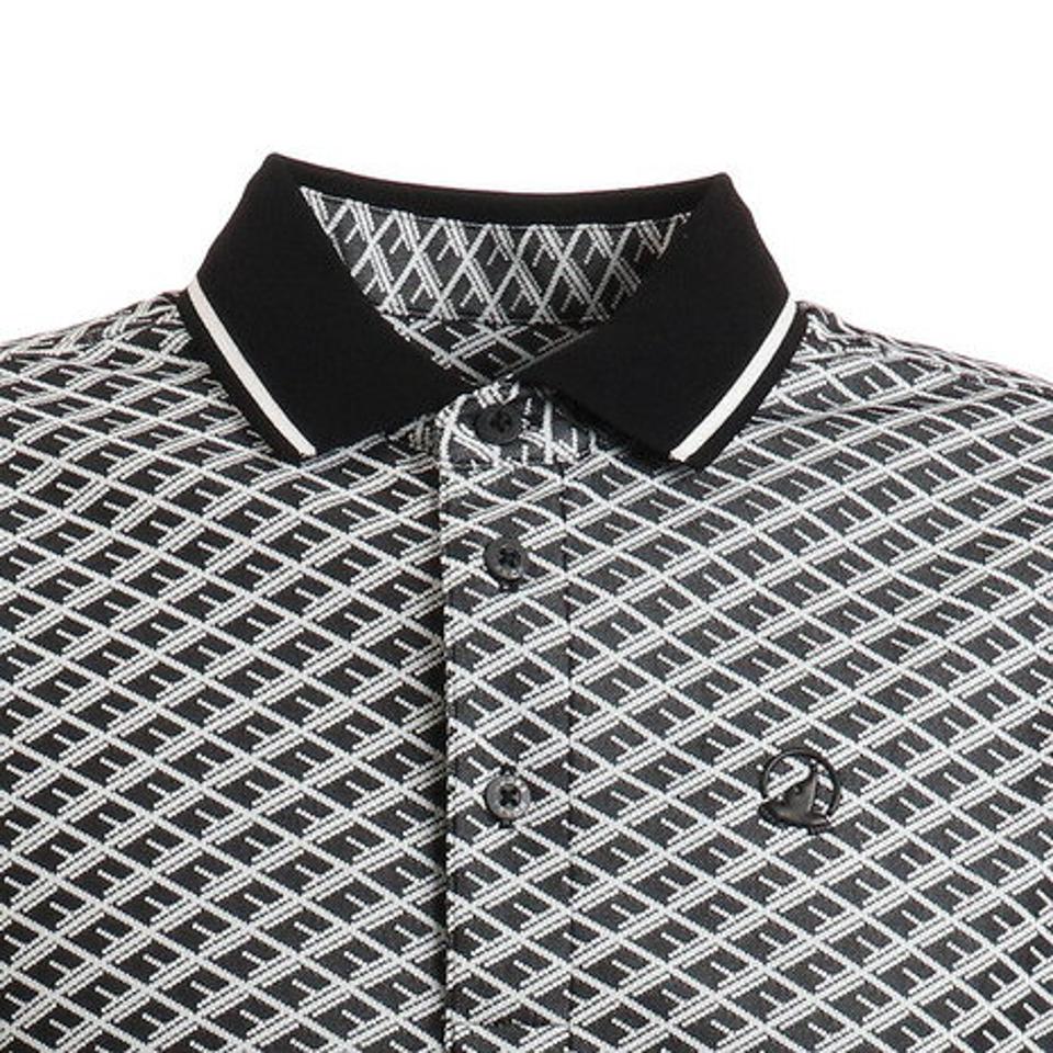 本間ゴルフ(HONMA) ゴルフウェア DIA JACQARD 半袖シャツ 031-731103-BK (メンズ)