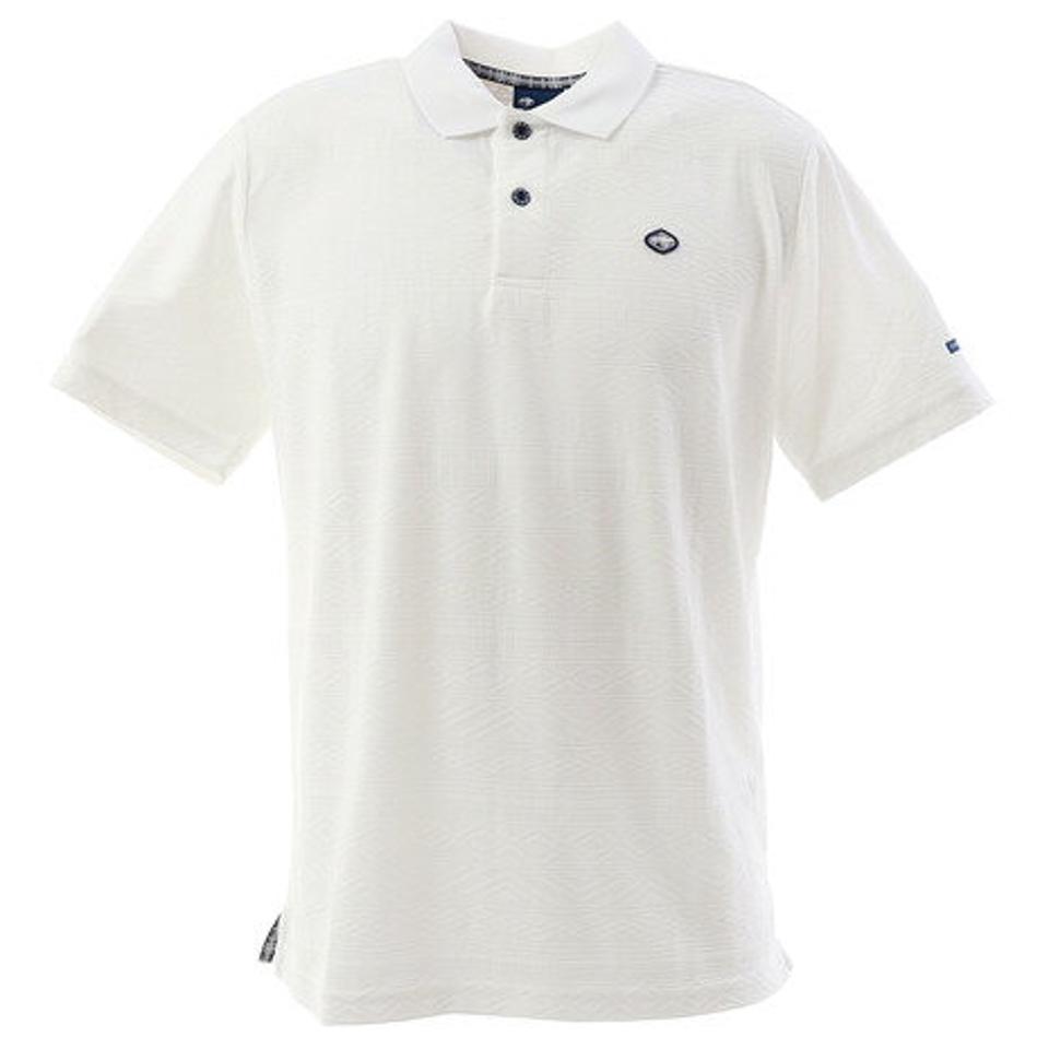 フィドラ(FIDRA) ゴルフウェア メンズ ジャガードポロシャツ FI51TG11 WHT (メンズ)