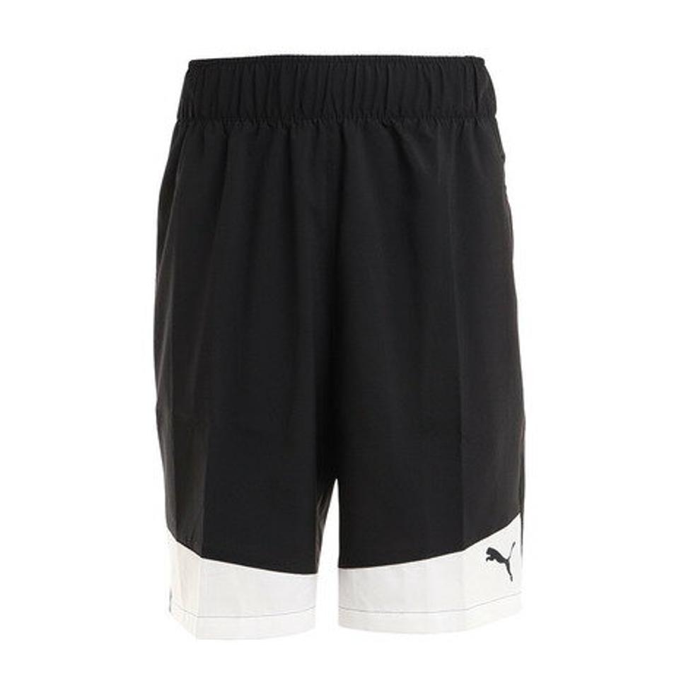 プーマ（PUMA） トレーニング ウーブン 10インチ ハーフパンツ 521977 01 BLK WH （メンズ）