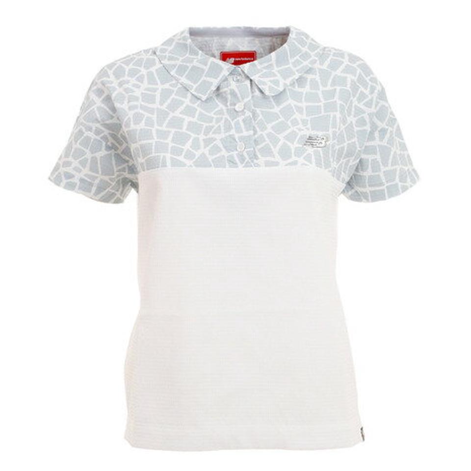 ニューバランス(new balance) ゴルフウェア シアサッカーメッシュ 半袖 カラーシャツ 012-1168502-021 (レディース)