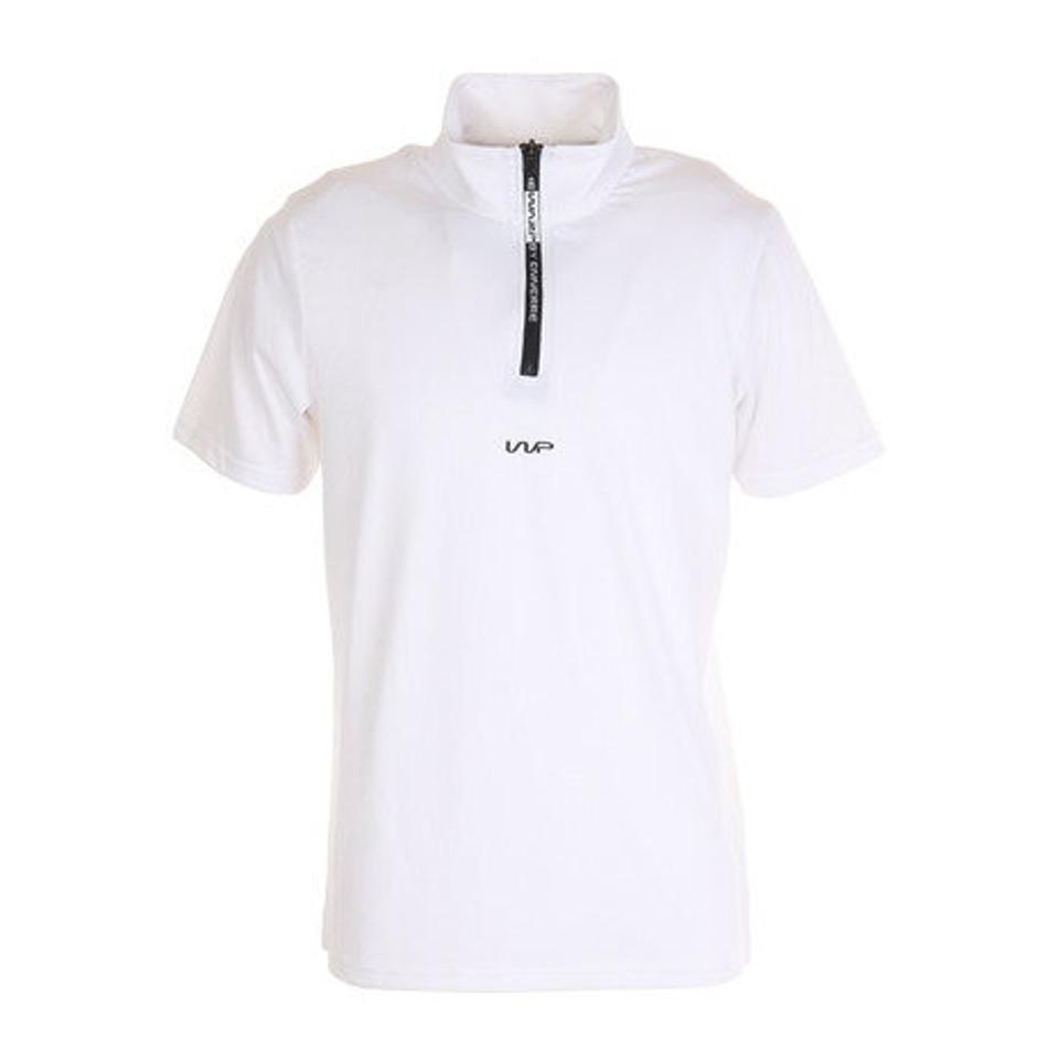 ザ・ワープ・バイ・エネーレ(The Warp By Ennerre) ゴルフウェア ドライ メッシュジップシャツ WB5KTG12 WHT (メンズ)