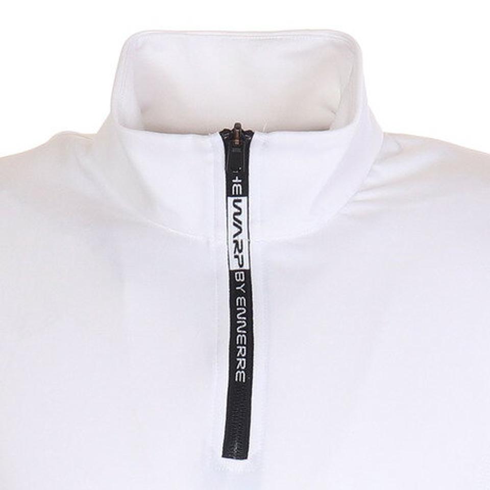 ザ・ワープ・バイ・エネーレ(The Warp By Ennerre) ゴルフウェア ドライ メッシュジップシャツ WB5KTG12 WHT (メンズ)