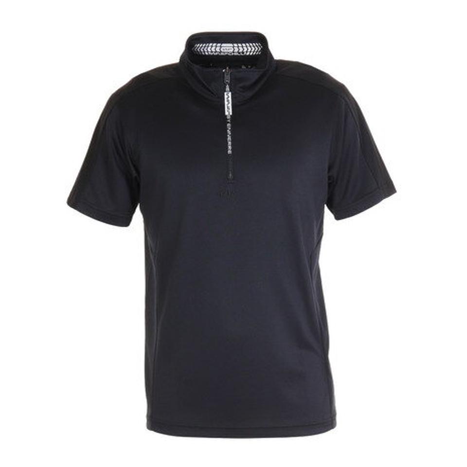 ザ・ワープ・バイ・エネーレ(The Warp By Ennerre) ゴルフウェア WARP CHILL air ジップシャツ SH WB5KTG03 BLK (メンズ)