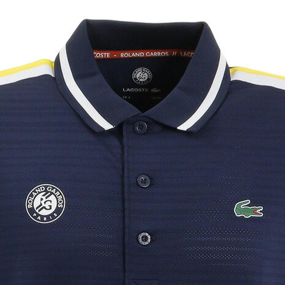 ラコステ(LACOSTE) テニスウェア ローラン・ギャロス ショルダーラインドライポロシャツ DH9225L-4CM (メンズ)