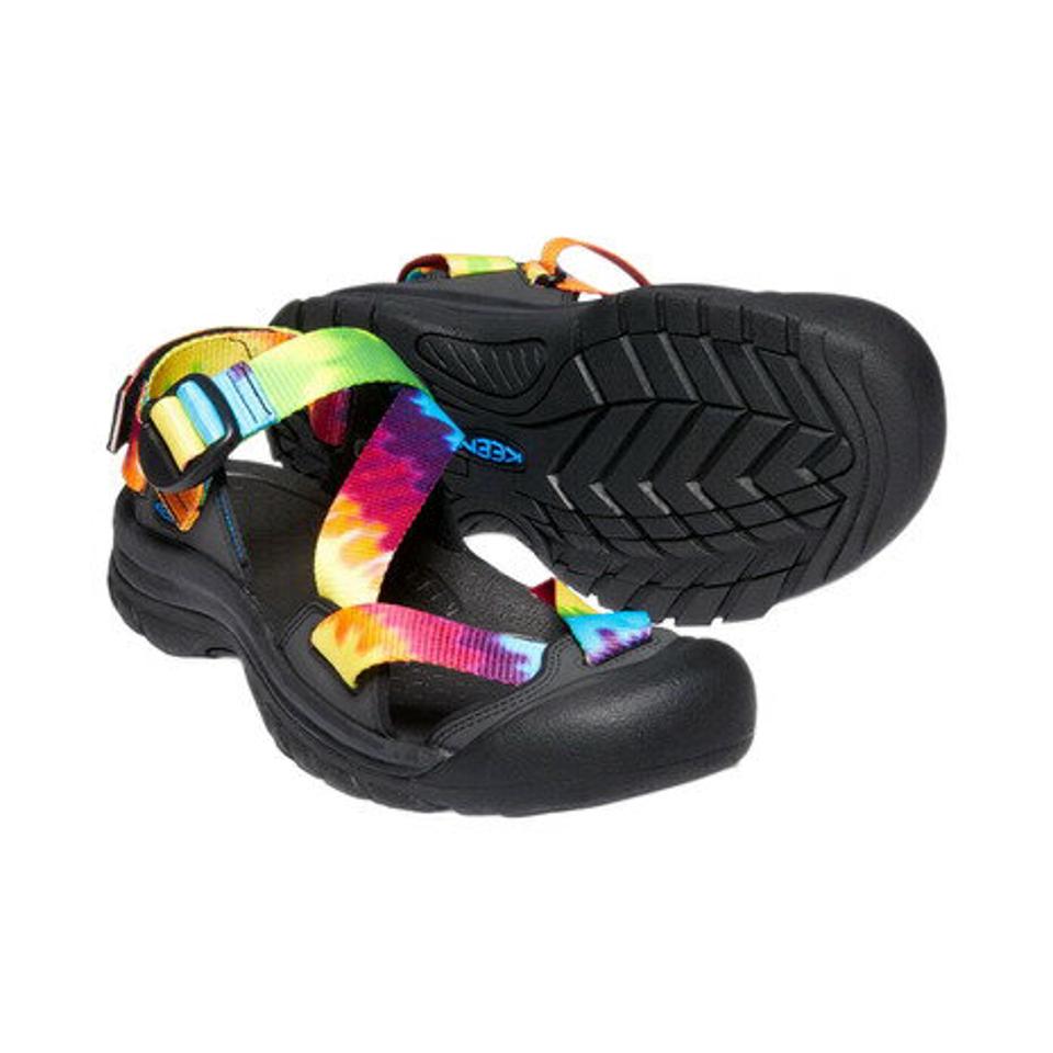 キーン（KEEN）（メンズ、レディース）ストラップサンダル ZERRAPORT II ゼラポート ツー 1022419 マルチタイダイ ブラック シューズ 靴 アウトドア スポーツ
