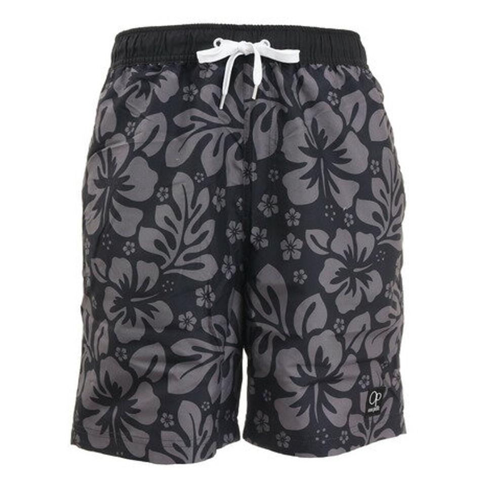 オーシャンパシフィック（Ocean Pacific）（メンズ）水着 メンズ ボタニカル柄 サーフ トランクス 510431BLK