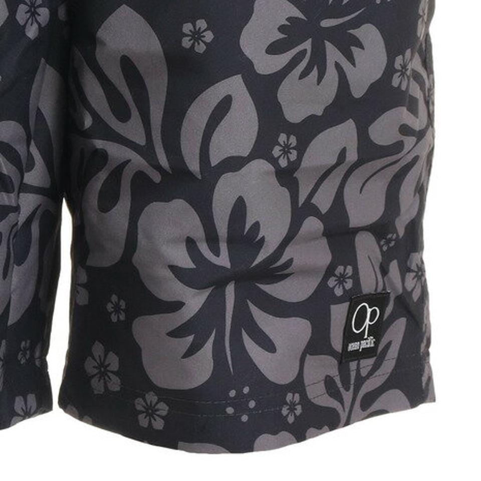 オーシャンパシフィック（Ocean Pacific）（メンズ）水着 メンズ ボタニカル柄 サーフ トランクス 510431BLK