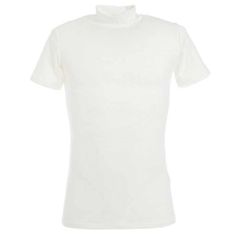 デュアリグ(DUARIG) サッカー ウェア メンズ ストレッチハイネックシャツ 741D7ES3037 WHT インナー アンダー シャツ 半袖 (メンズ)