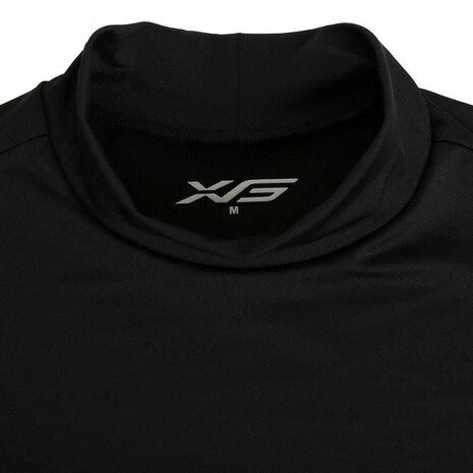 エックスティーエス(XTS) 野球 アンダーシャツ ノースリーブ (袖なし) ストレッチ ハイネック 723G6ES4197 BLK (メンズ)