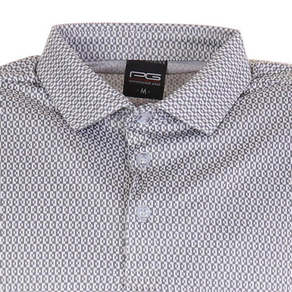 パフォーマンスギア(PG)(メンズ)ゴルフウェア 吸汗 速乾 ジャガードポロシャツ 403PG21BGI0004-WHT