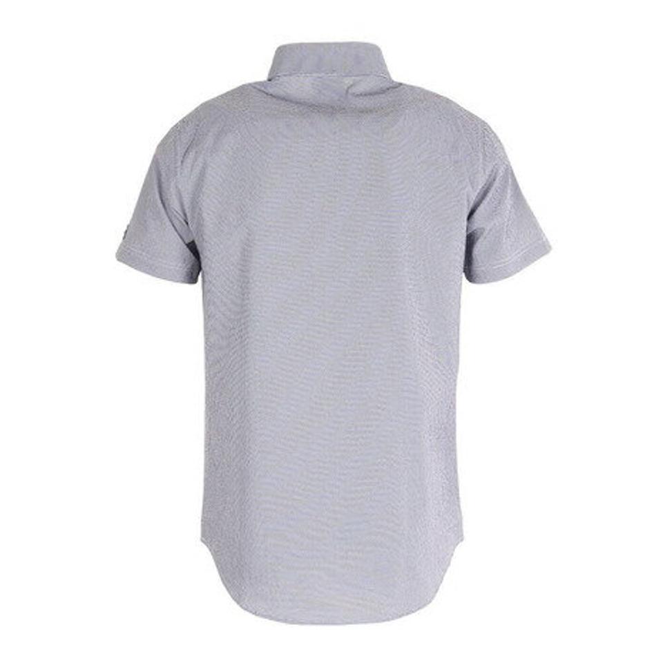 ルコック スポルティフ(Lecoq Sportif) ゴルフウェア ミニギンガム柄布帛半袖シャツ QGMRJA70-NV00 (メンズ)