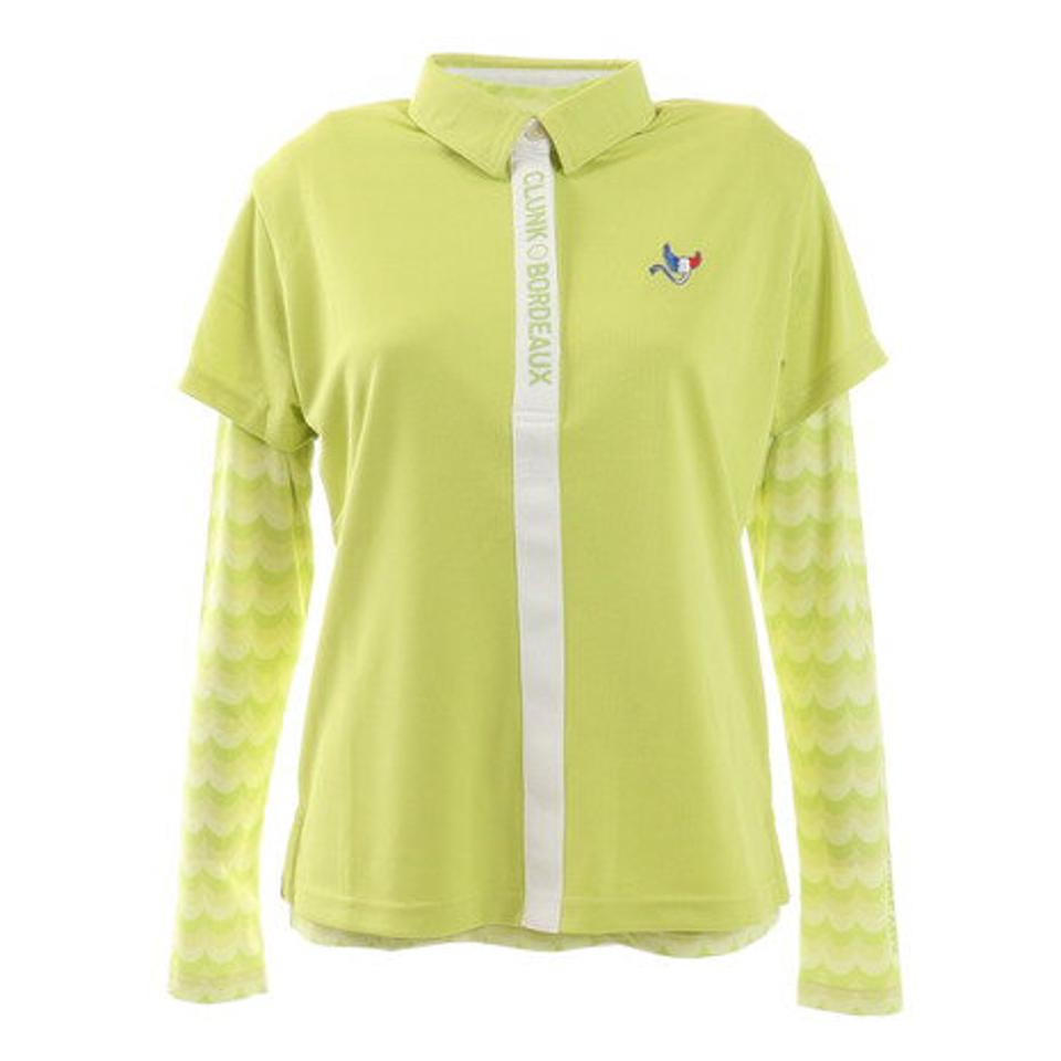 クランク(CLUNK)(レディース)ゴルフウェア 吸汗 速乾 インナーセットポロシャツ CL5KUG05 MNT プロ着用モデル