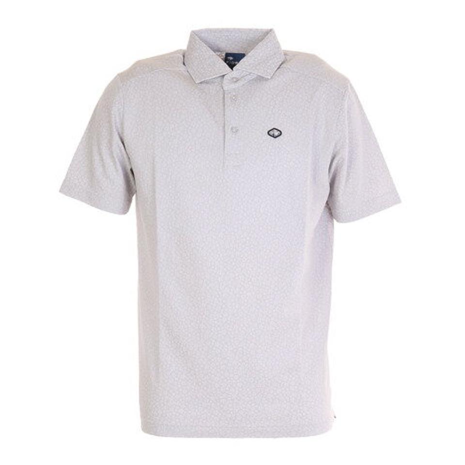 フィドラ(FIDRA) ゴルフウェア flower ジャカードポロシャツ FD5KTG31 GRY (メンズ)