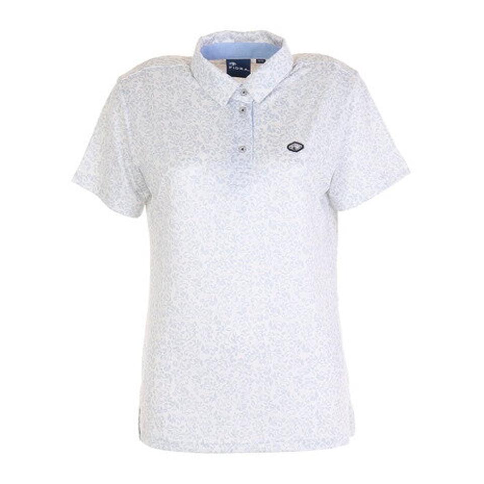 フィドラ(FIDRA)(レディース)ゴルフウェア cool flower ポロシャツ FD5KUG12 WHT