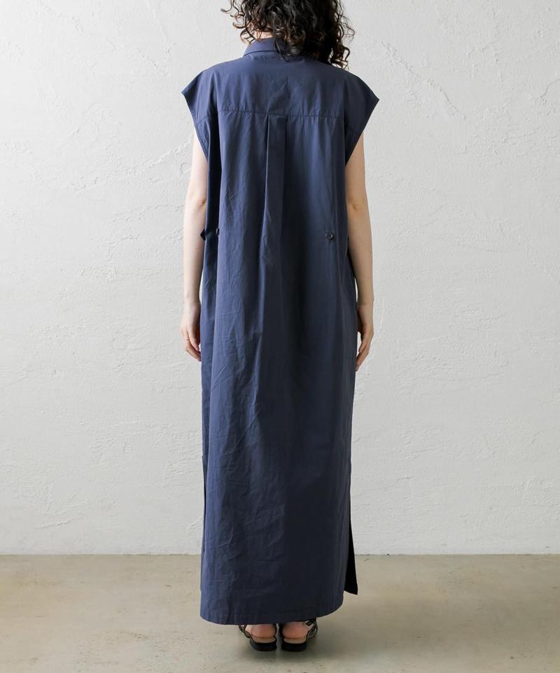 [mline] ノースリロングシャツワンピース