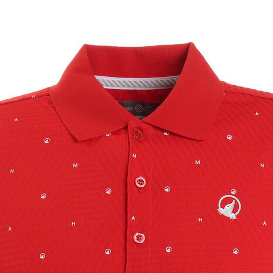 【10/10 24h限定エントリー&対象4店舗買い回りで最大P10倍!】本間ゴルフ(HONMA) ゴルフウェア 半袖ポロシャツ 031733115RD (メンズ)