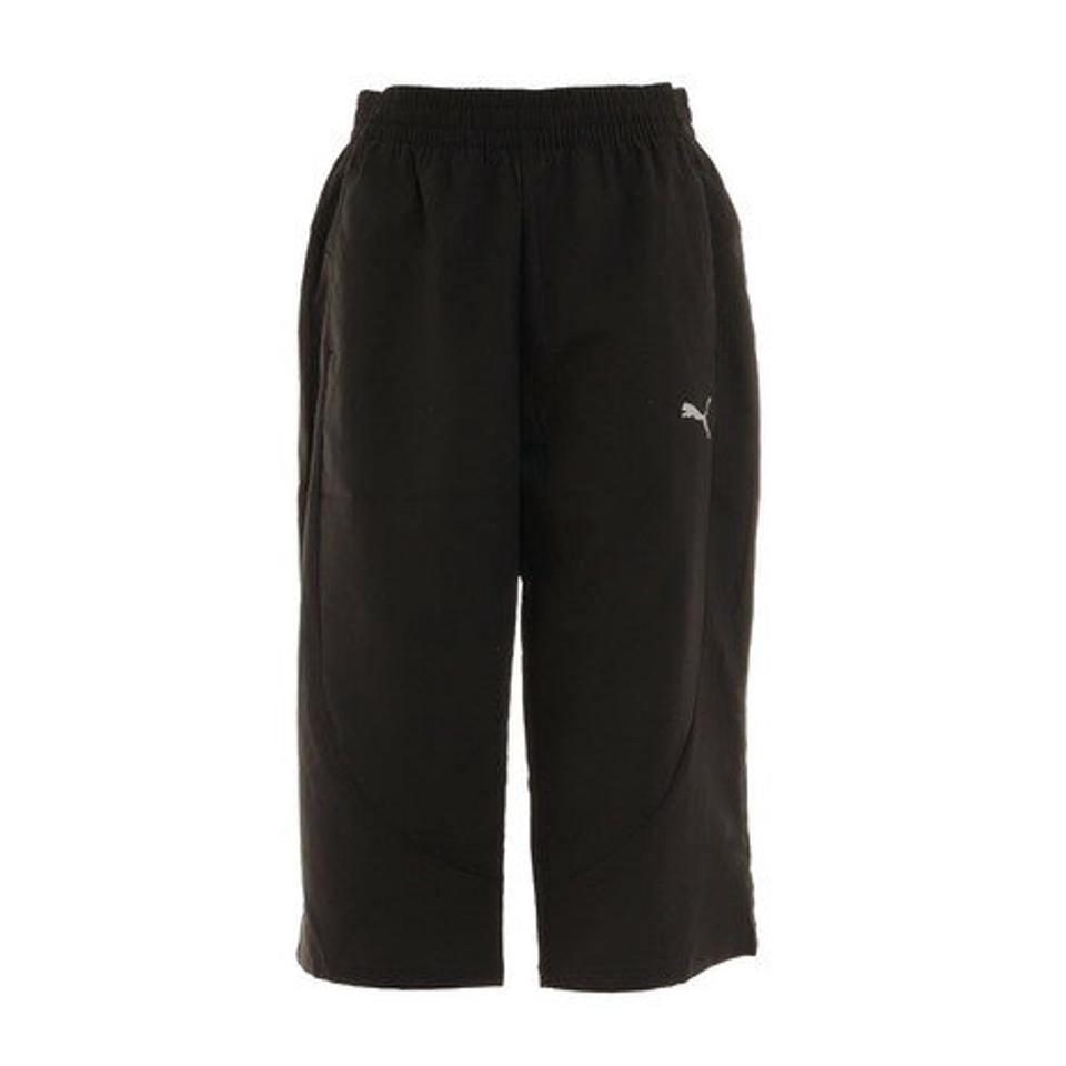 【1/25 24h限定 エントリー＆対象3店舗買い回りで最大P10倍！】プーマ（PUMA）（レディース）ジャージ レディース EVO ウーブン 3/4 パンツ 670745 01 BLK