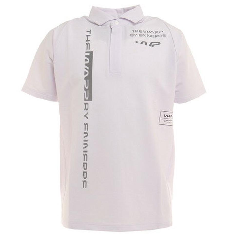 ザ・ワープ・バイ・エネーレ(The Warp By Ennerre) ゴルフウェア グラフィックジップポロシャツ WG5MTG10 WHT (メンズ)