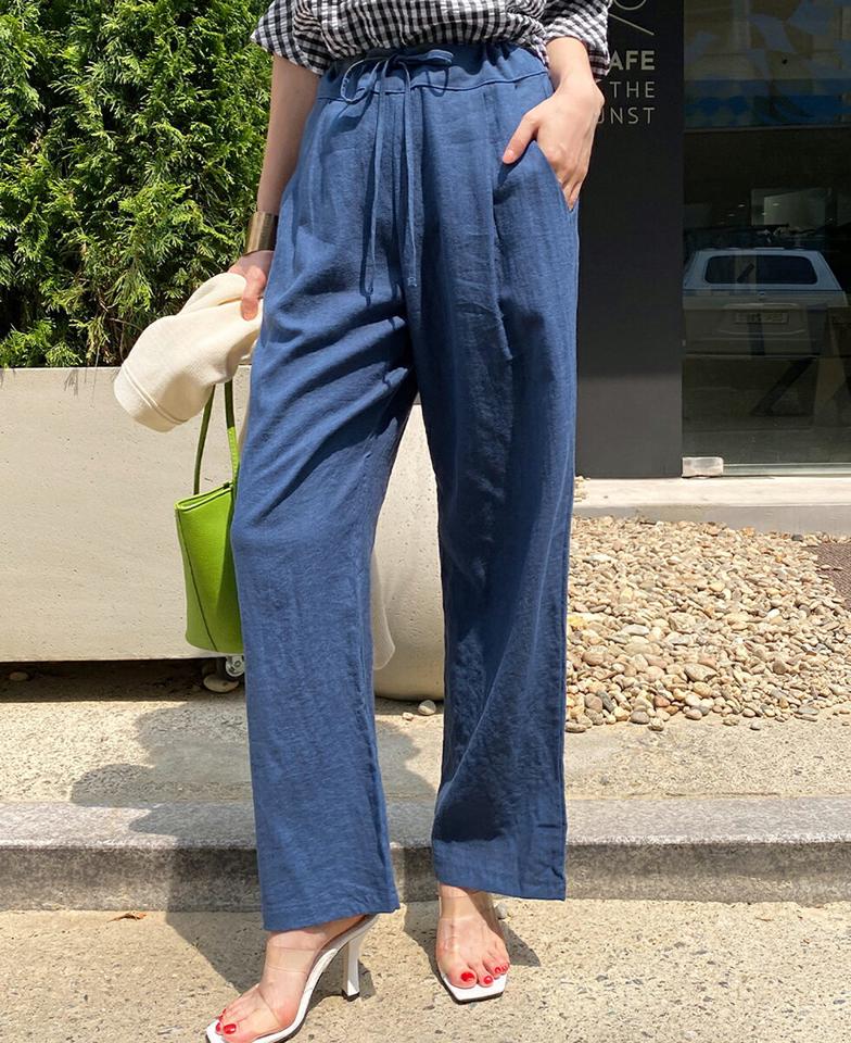 【10%OFF】リネン混ワイドスラックス・全3色・t72445 レディース 【pt】スラックス パンツ ロング丈 単色 無地 シンプル ベーシック リネン混 カラーパンツ ワイド 楽ちん ラフ 体型カバー ゆったり 春 夏 カジュアル 韓国ファッション ハイホリHIHOLLI セール SALE