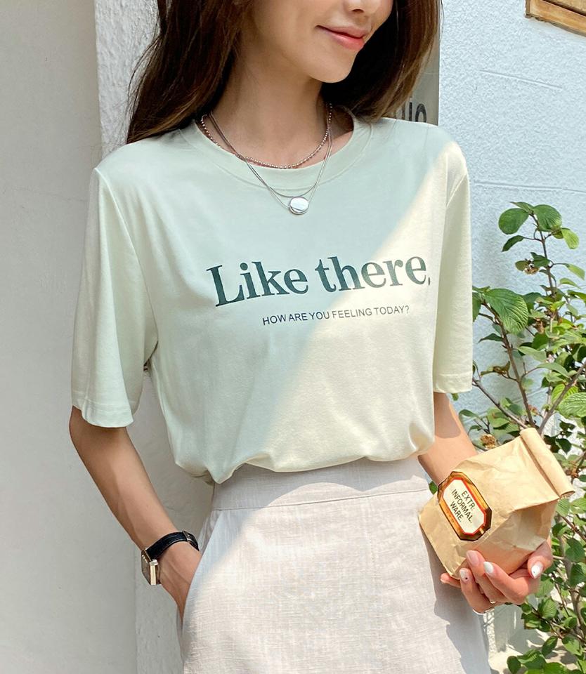 【10%OFF】レタリングラウンドTシャツ・全4色・t67190 レディース 【tops】トップス Tシャツ 半袖 ロゴT ロゴ ハーフスリーブ レタリング ラウンドネック シンプル カジュアル ラフ 韓国ファッション 半Tセール