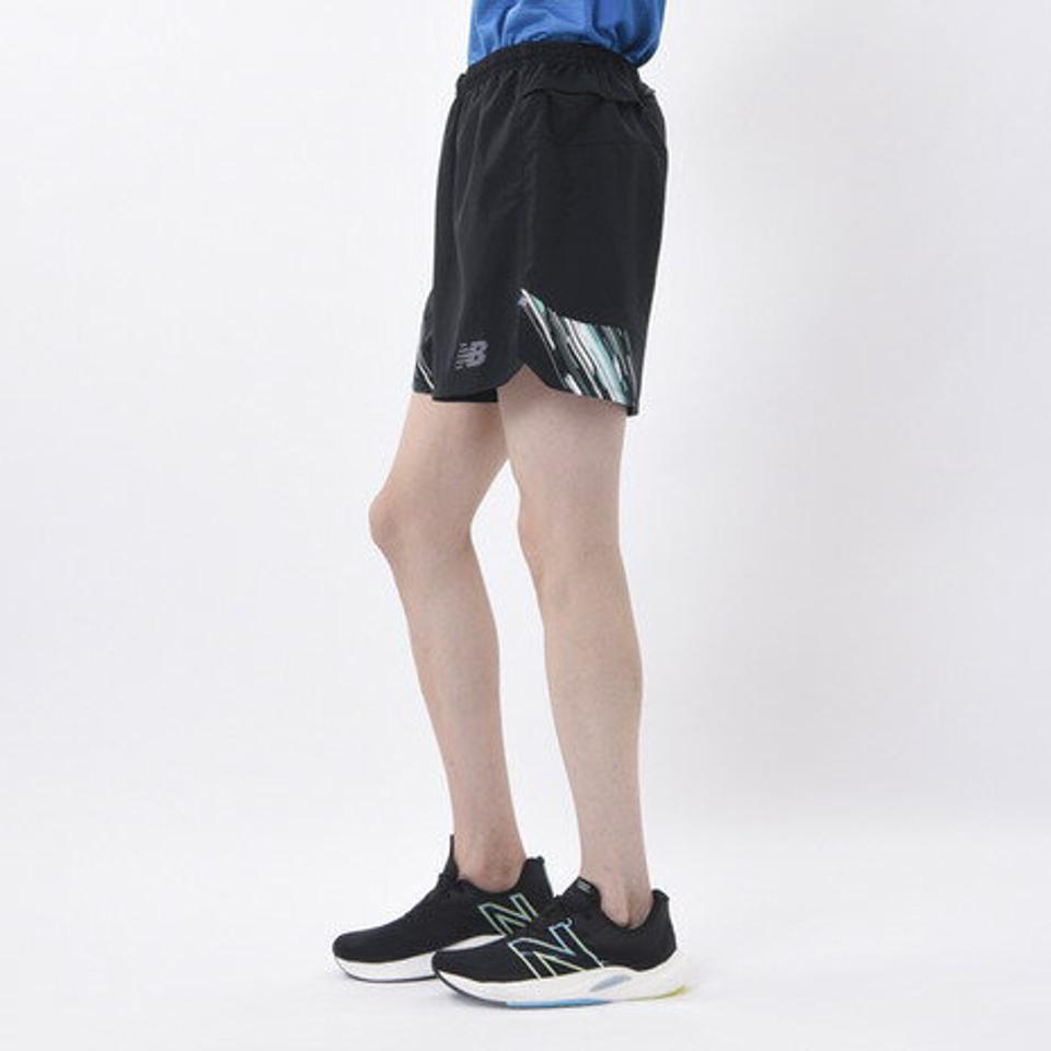 【6/5限定 エントリー＆3点以上ご購入でP最大10倍】ニューバランス（new balance） ランニング ランニングパンツ メンズ Hanzo 5インチショーツ インナーつき AMS01203VLS （メンズ）