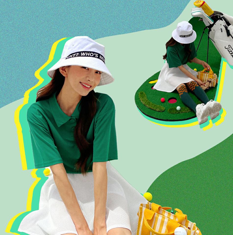 くるみボタンポロカラーTシャツ・全4色・b02485 レディース 【tops】トップス ポロシャツ Tシャツ 半袖 ポロ襟 ボタン 単色 無地 シンプル スポーティー カジュアル 速乾性 通気性 運動 テニス 緑 春 夏 韓国ファッション GOLFWEAR ゴルフウェア