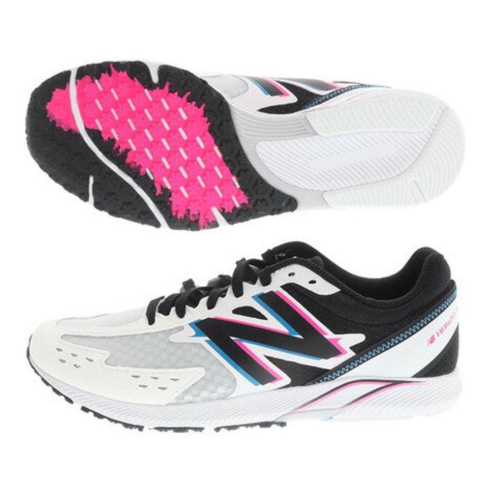 【6/5 24h限定 エントリー＆対象4店舗買い回りで最大P10倍！】ニューバランス（new balance）（メンズ、レディース）ランニングシューズ ハンゾー A4 ホワイト ブラック MHANZRA4 スニーカー トレーニング ジョギング