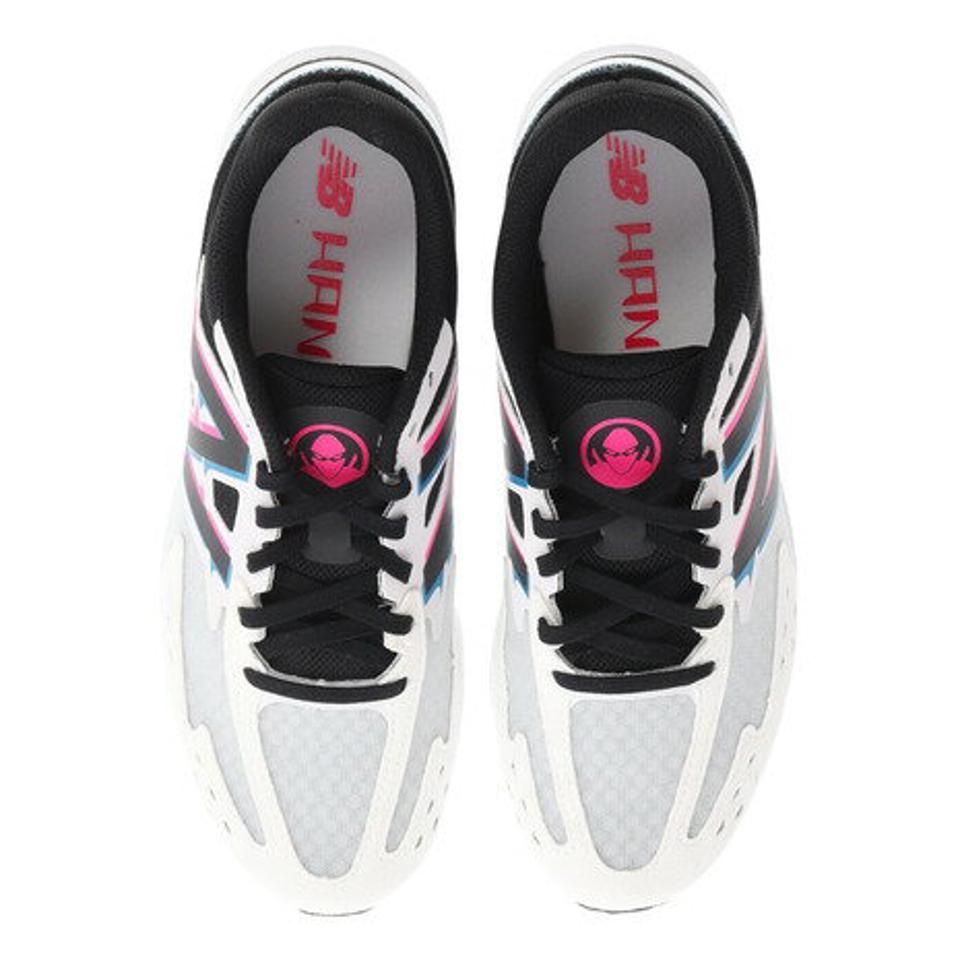 【6/5 24h限定 エントリー＆対象4店舗買い回りで最大P10倍！】ニューバランス（new balance）（メンズ、レディース）ランニングシューズ ハンゾー A4 ホワイト ブラック MHANZRA4 スニーカー トレーニング ジョギング