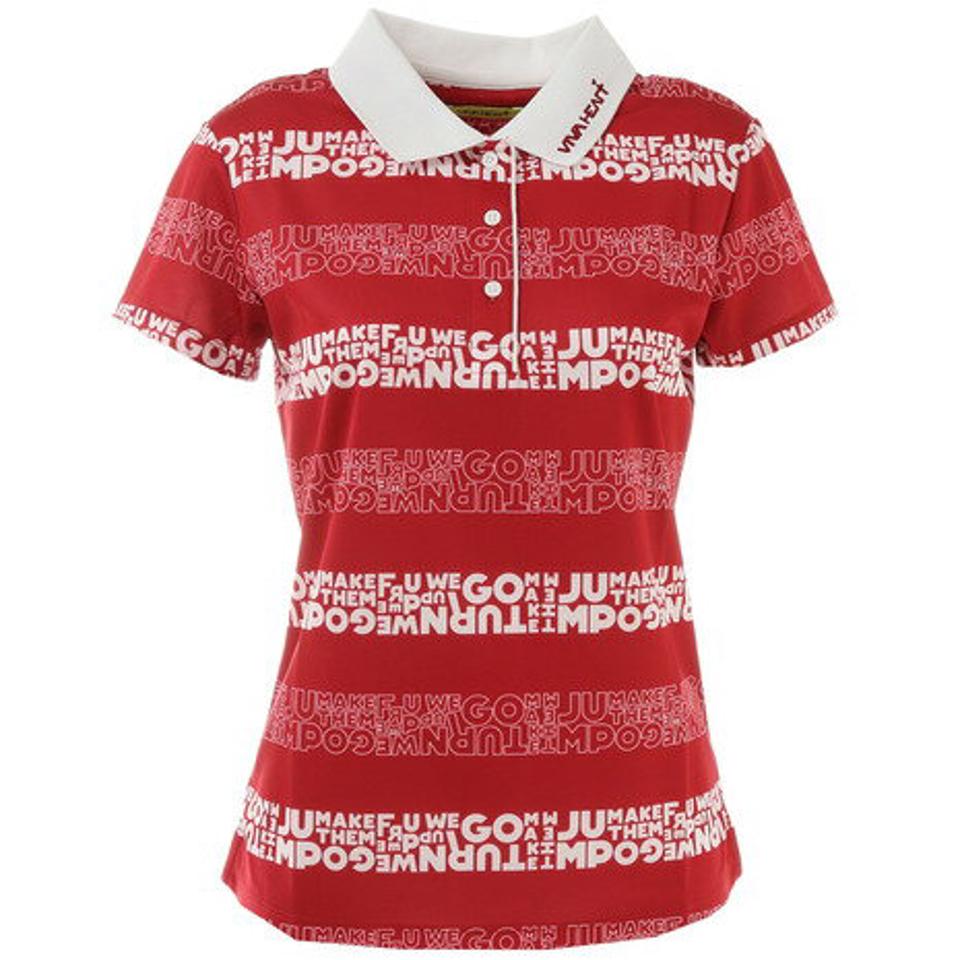 ビバハート(VIVA HEART)(レディース)ゴルフウェア Lyricボーダーシャツ 012-22541-063VMI